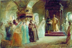 К. Е. Маковский. 'Выбор невесты царём Алексеем Михайловичем', 1887